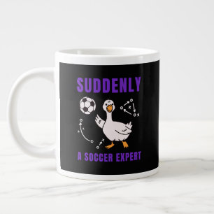 Plötsligt en fotbollsexpert jumbo mugg