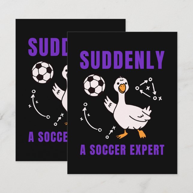 Plötsligt en fotbollsexpert kort (Fram/baksida)