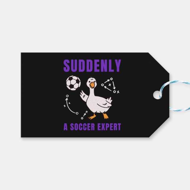 Plötsligt en fotbollsexpert presentetikett (Framsidan (Horisontell))