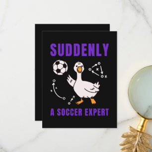Plötsligt en fotbollsexpert tack kort