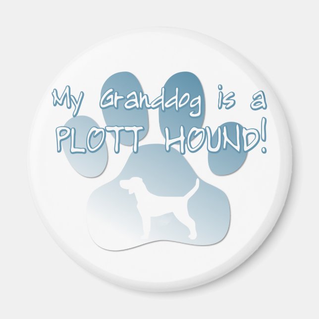 Plott Hound Granddog Magnet (Framsidan)