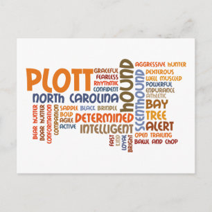 Plott Hound Vykort