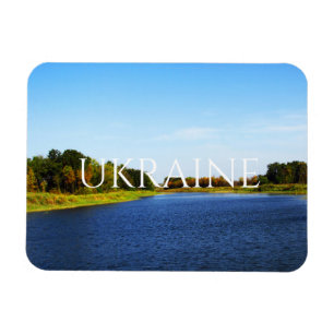 Plott i södra delen av Ukraina Postc Magnet