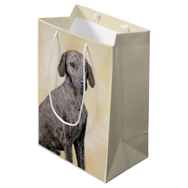 Plott-målning - Cute Original Hund Art (Framsidan Vinklad)