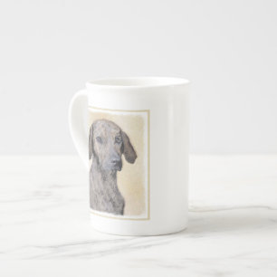 Plott-målning - Cute Original Hund Art Benporslin Mugg