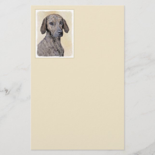 Plott-målning - Cute Original Hund Art Brevpapper (Framsida)