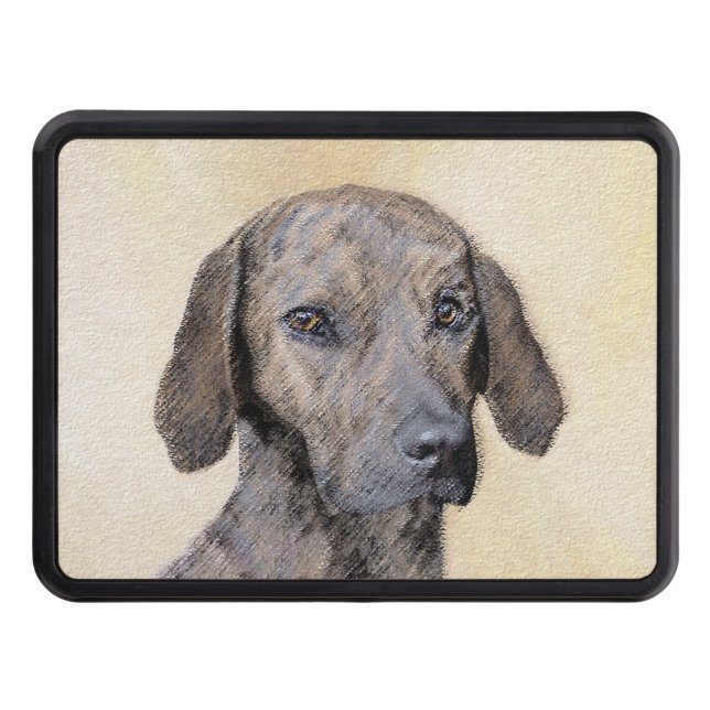 Plott-målning - Cute Original Hund Art Dragkroksskydd (Framsidan)