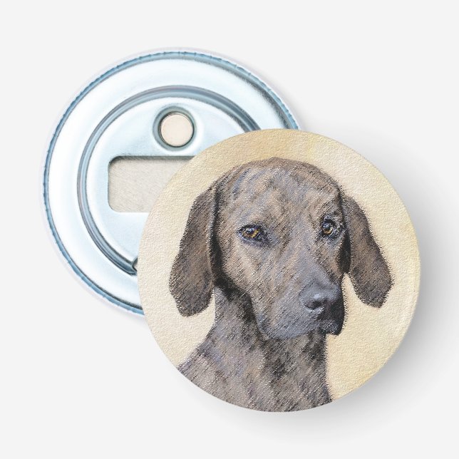 Plott-målning - Cute Original Hund Art Flasköppnare (Framsidan)