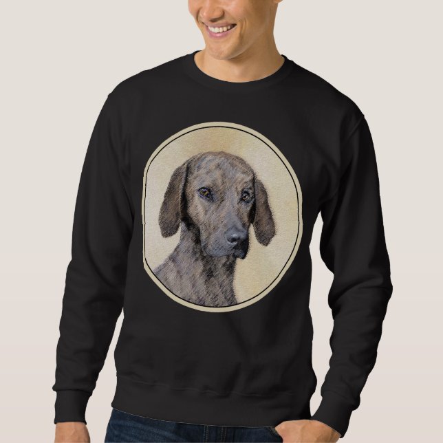 Plott-målning - Cute Original Hund Art Lång Ärmad Tröja (Framsida)