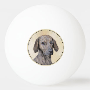 Plott-målning - Cute Original Hund Art Pingisboll