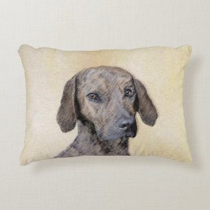 Plott-målning - Cute Original Hund Art Prydnadskudde