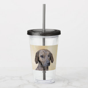 Plott-målning - Cute Original Hund Art Take Away Mugg