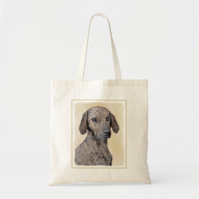 Plott-målning - Cute Original Hund Art Tygkasse (Framsidan)