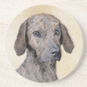 Plott-målning - Cute Original Hund Art Underlägg