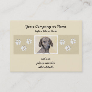 Plott-målning - Cute Original Hund Art Visitkort
