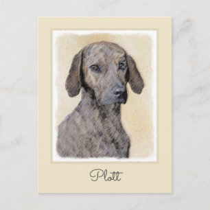 Plott-målning - Cute Original Hund Art Vykort