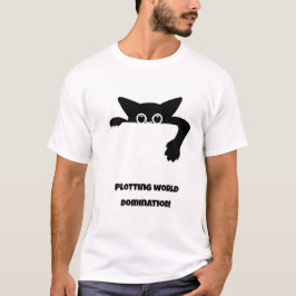 Plottande världsdominans! Funny Cat T Shirt