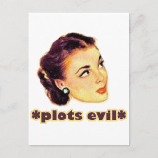 Plotting Evil Vykort