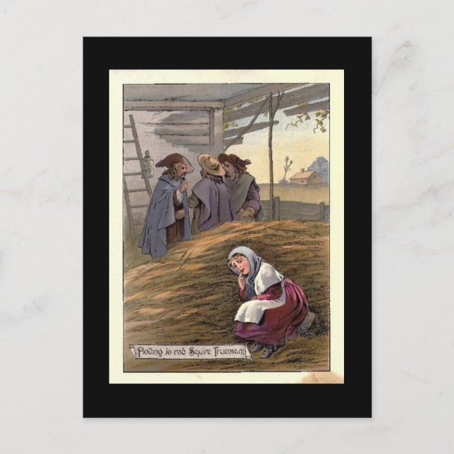 Plottning för att råna Squire Trueman Vykort (Framsida)