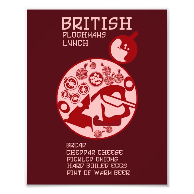 Ploughmans Pub lunch Fototryck (Framsidan)