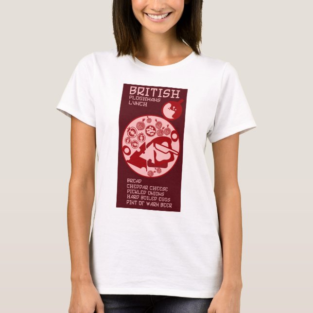 Ploughmans Pub lunch T Shirt (Framsida)