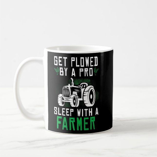 Plovad av Professionell Farmer Say Funny Kaffemugg (Vänster)