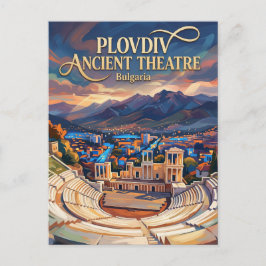 Plovdiv antika teater Bulgarien Vykort