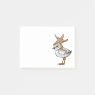 Plover-chick efter-it-anteckningar post-it block