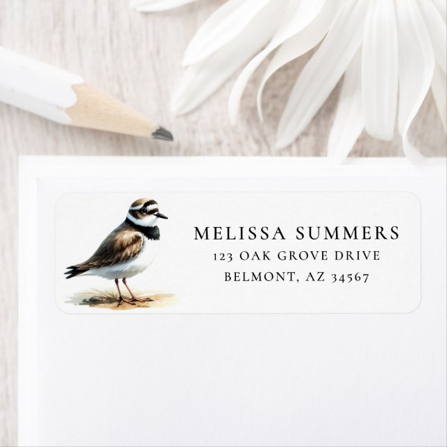 Plover Return Address Label Returadress Etikett (Insitu)