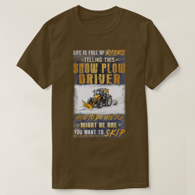 Plow-drivrutin för Fantastisk Snö 3 T Shirt (Design framsida)