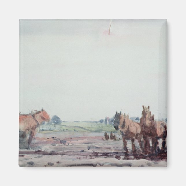 Plow Horses Magnet (Framsidan)