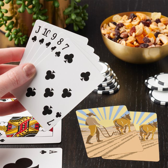 Plowing A Fält Casinokort (Skapare uppladdad)