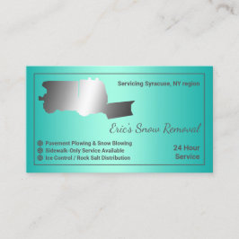 Plowing and Removal snö Visitkort