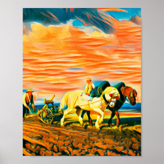 Plowing Poster