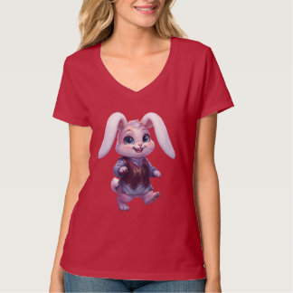 PLP LEPURO - Söt Warrior Kanin King Grafik Stree T Shirt