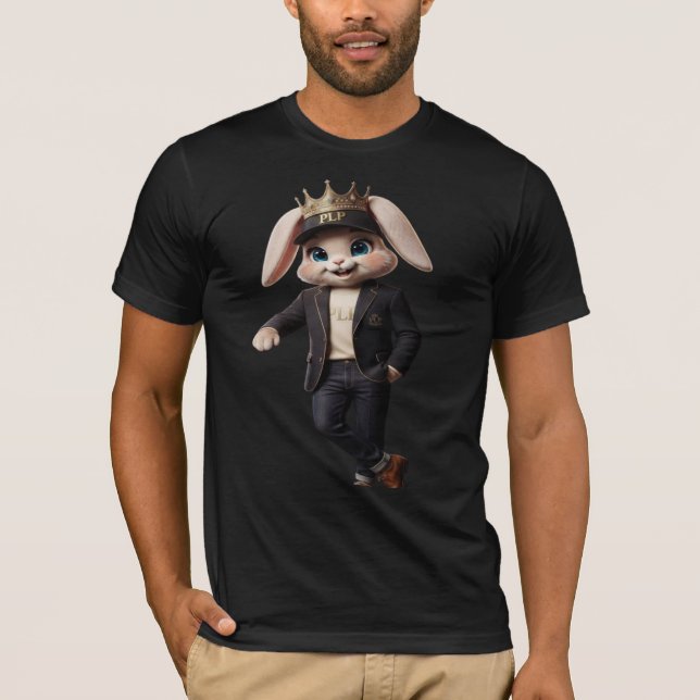 PLP NOVA V Söt Warrior Kanin Grafisk T-Shirt (Framsida)