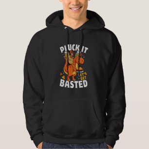 Pluck IT Låt oss Bastfunny Turkiet T Rex Tack Hoodie
