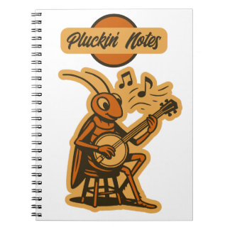 Pluckin' Notes - Banjo Cricket Notebook Anteckningsbok