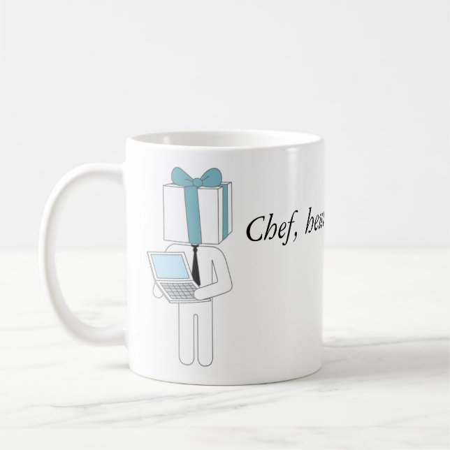 pluddel-tasse-büro-chef kaffemugg (Vänster)