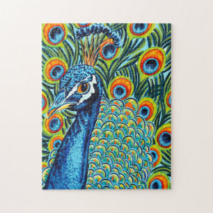 Pluerad Peacock I Pussel