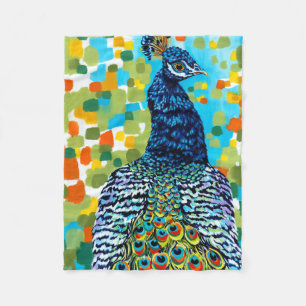 Pluerad Peacock II Fleecefilt
