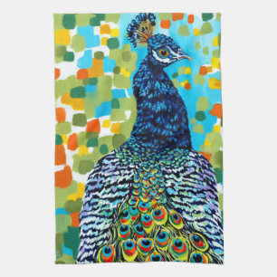 Pluerad Peacock II Kökshandduk
