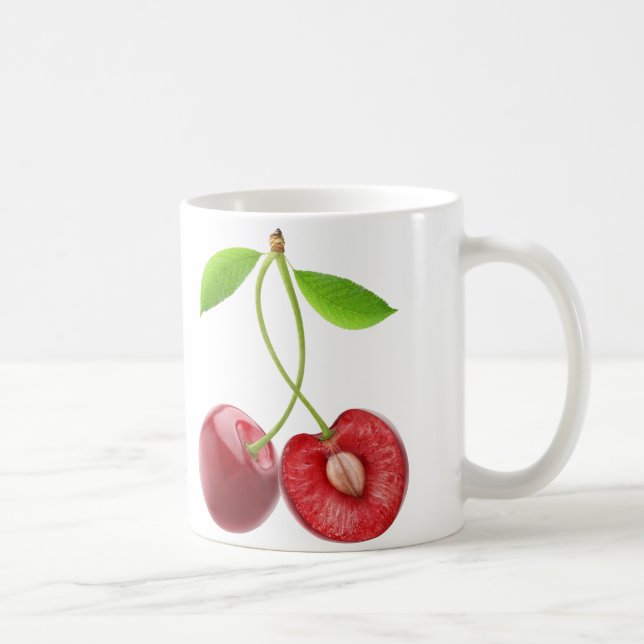 Pluft av körsbär kaffemugg (Höger)