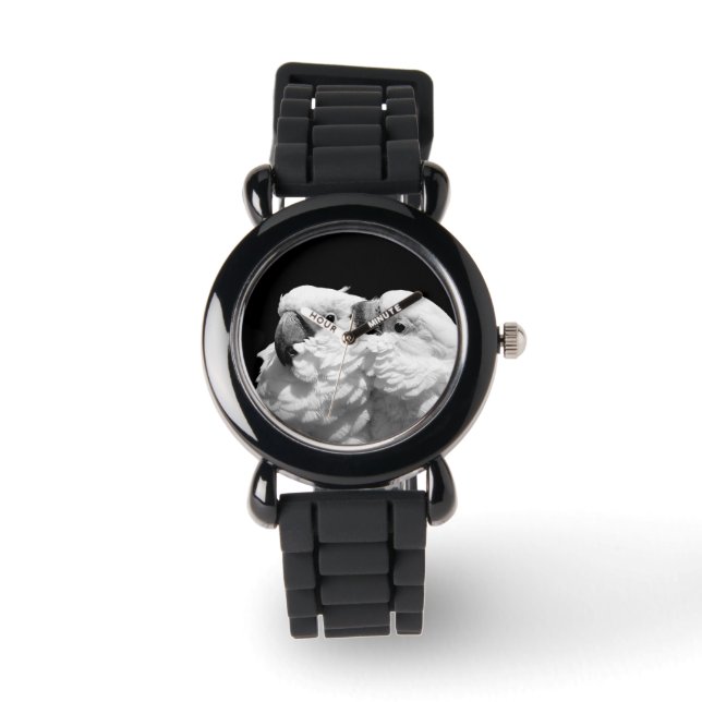 Pluft av paraplycockatoos armbandsur (Framsida)