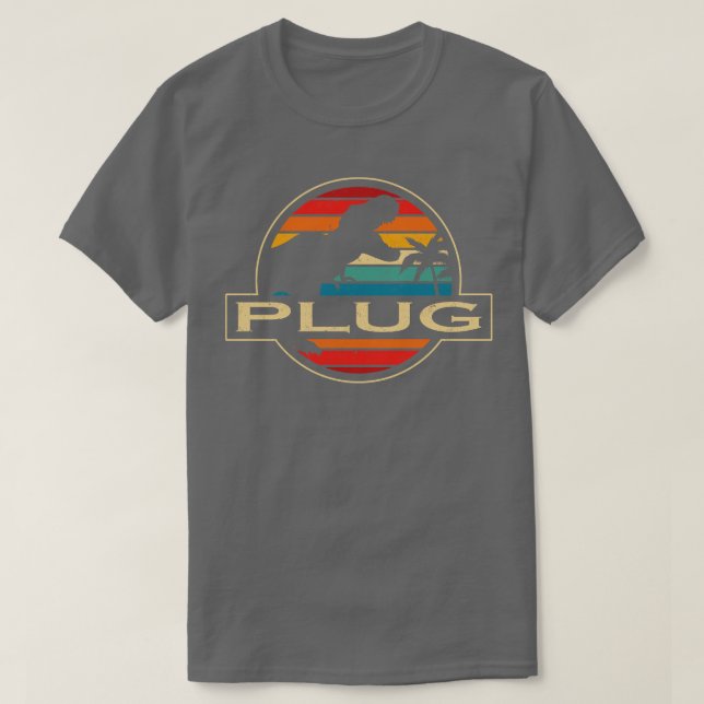 Plug Dinosaur T Shirt (Design framsida)