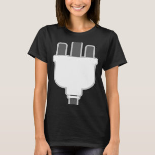 Plug Easy Plug and Socket Couple Halloween Costume T Shirt