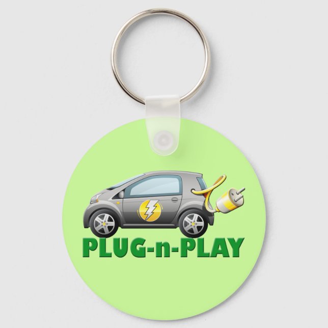PLUG-N-PLAY ELECTRIC CAR NYCKELRING (Framsida)
