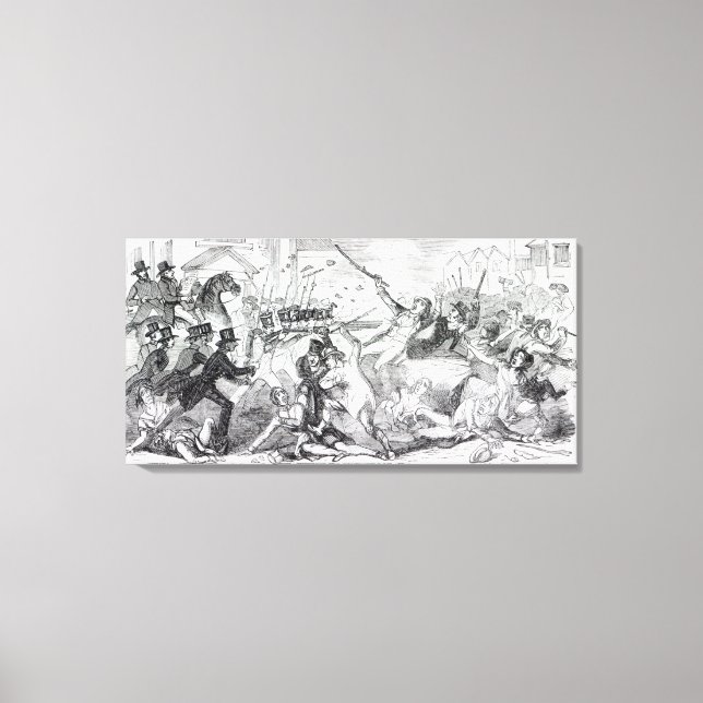 Plug Plot Riot i Preston Canvastryck (Framsida)