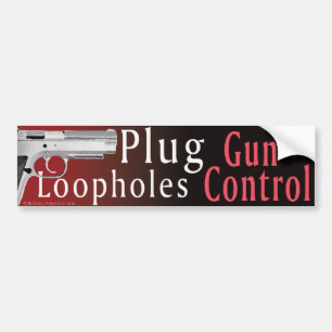 Plugga den vapenkontrollkryphålBumber Bildekal