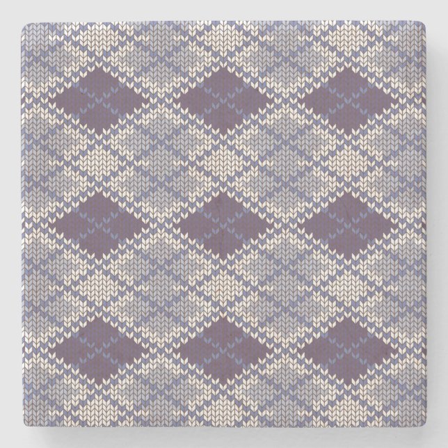 PLUM ARGYLE STICKAD Marmor Stenkoppmatta Stenunderlägg (Framsidan)